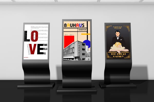 Разработка плакатов в различных стилях