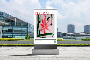 Дизайн афиш для выставок в стиле ташизм