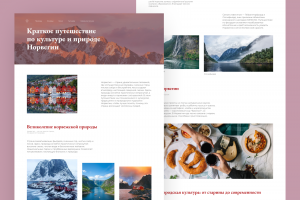 Лонгрид для сайта про страны / Норвегия