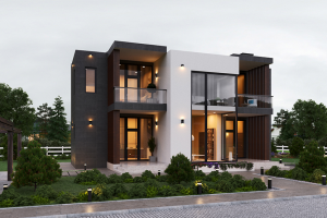 3д визуализация индивидуального дома