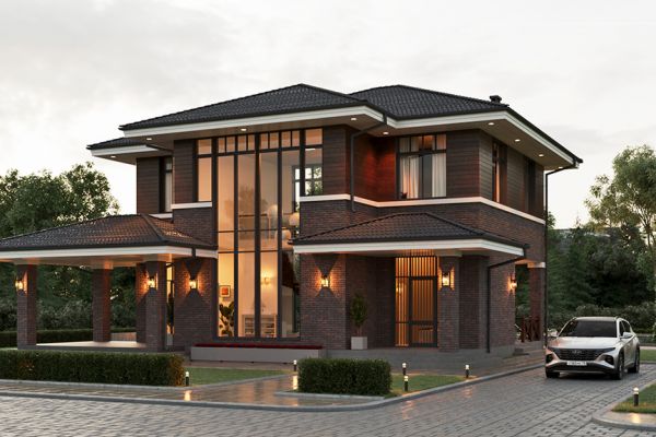 3д визуализация индивидуального дома