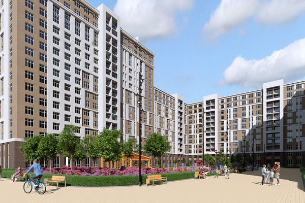 3д визуализация жилого микрорайна