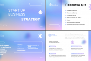 Презентация по стартап бизнес-стратегии