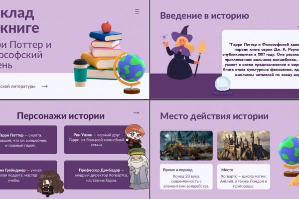 Доклад по книге "Гарри Поттер и философский камень"