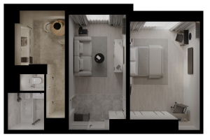 Дизайн проект двухкомнатной квартиры