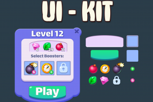 Сделаю UI Kit для мобильной или ПК-игры