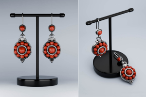 3D-моделирование и визуализация ювелирных серёжек