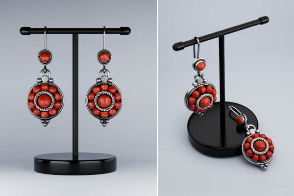 3D-моделирование и визуализация ювелирных серёжек