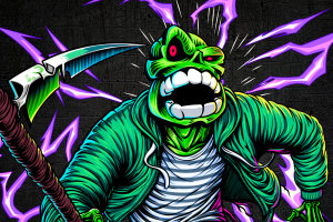 Принт для одежды с персонажем из Chaos Crew 2