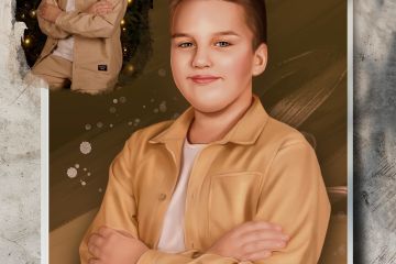 Портрет по фото в стиле полуреализм