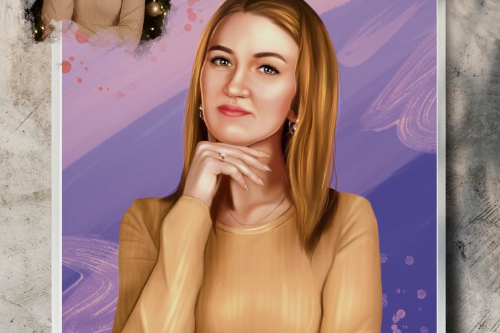 Портрет по фото в стиле полуреализм - 5541828