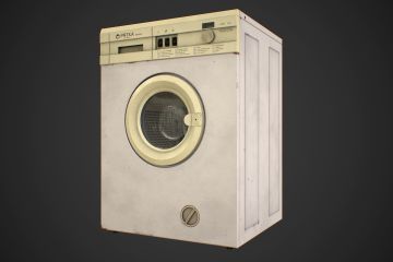 Игровая 3D модель советской стиральной машины