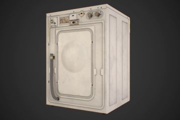Игровая 3D модель советской стиральной машины