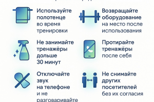 Оформление правил для фитнес-клуба