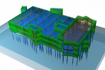 Статический расчет каркаса здания