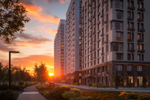 Видеоролик с оживлёнными сценами для застройщика