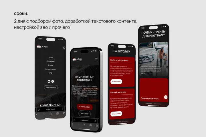 Разработка сайта на стандартных блоках Tilda - 5543818