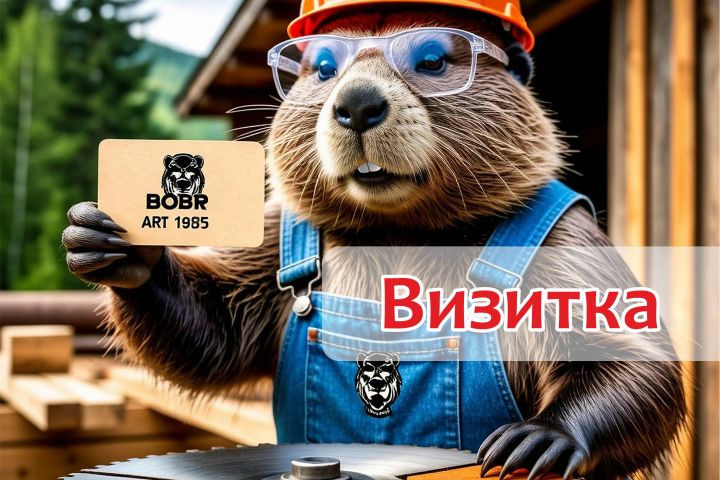 Визитка односторонняя - Эконом - 5547567