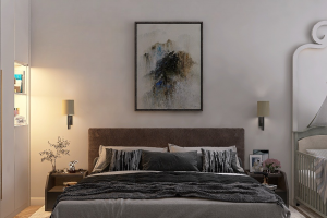 Дизайн проект «Светлый баланс» Спальня 25 м2