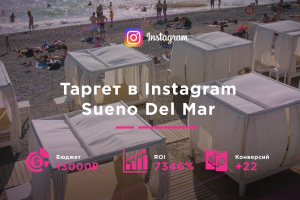 Таргет в IG для Sueno Del Mar