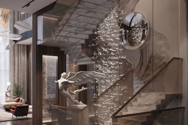 Дизайн роскошного загородного дома с премиальным лоском