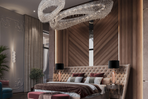 Стильная и комфортная мастер-спальня с премиальным дизайном