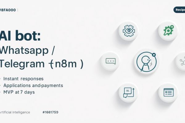 Омниканальный AI‑бот для бизнеса: WhatsApp/Telegram + n8n + CRM + RAG, оплаты и аналитика. MVP за 7 дней