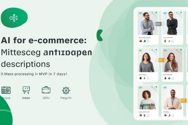 AI для e‑commerce: фото‑QC, атрибуты, автоописания/переводы, визуальный поиск. MVP за 7 дней