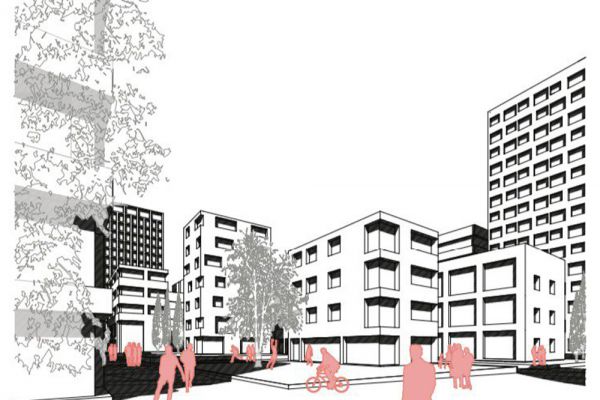 эскизный проект многоэтажного квартала