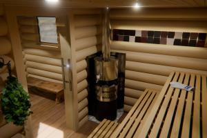 3D‑визуализация продукции: банная печь “Искра”