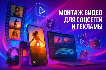 Монтаж видео для соцсетей и рекламы