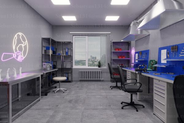 Клиника протезирования в современном стиле, продолжение ( дизайн для оформления филиалов в разных регионах) различные помещения