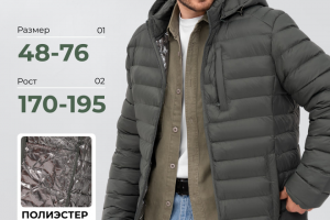 Карточка товара для мужской куртки