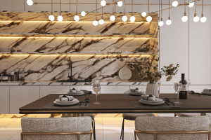 Дизайн проект кухни-гостиной