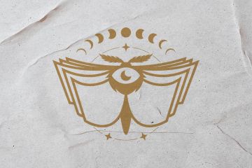 Логотип мотылек книга