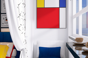 Дизайн и 3D-визуализация квартиры-студии для посуточной аренды на море в Новороссийске