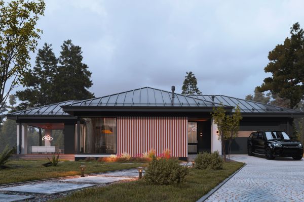 Коттедж в стиле Райт