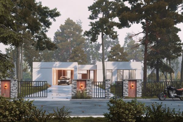 Коттедж в стиле Хай-тек