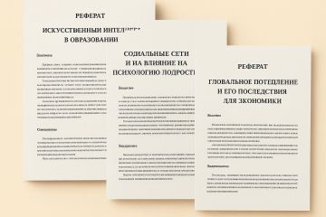 Качественное оформление учебных рефератов в Word