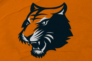 Спортивный логотип маскот тигра