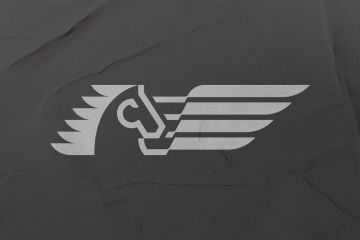 Логотип пегаса. Нео-ретро