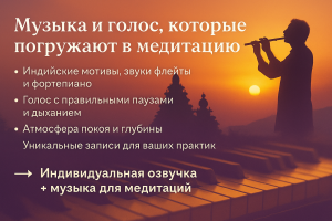 Создание уникальных аудиороликов для медитаций: голос + музыка + индивидуальная подача