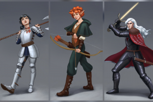 Иллюстрация персонажей для ДнД