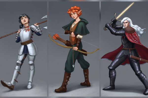 Концепт-арт персонажей для ДнД