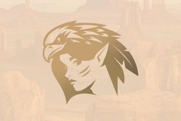 Девушка индеец логотип