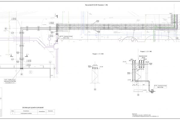 Эстакада технологических коммуникаций производства