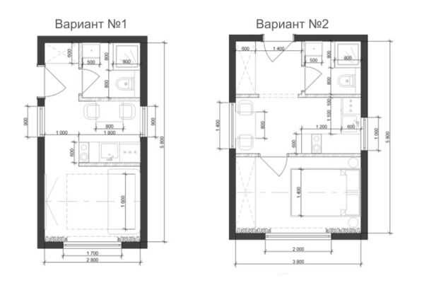 Планировка небольшого домика