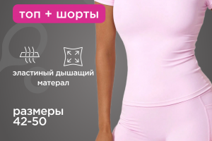 Полный дизайн карточки товара "Спортивный костюм", Инфографика