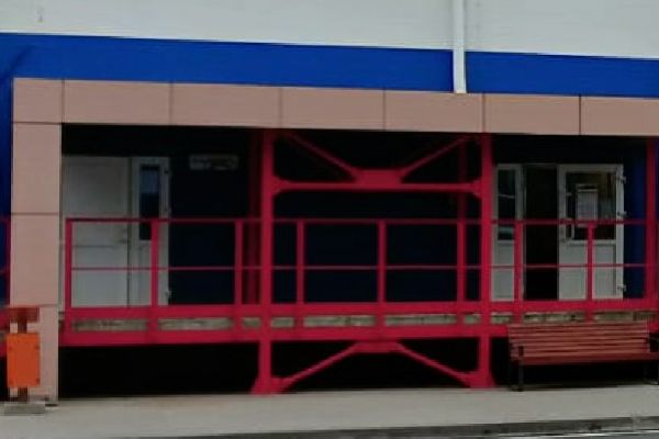 Входная группа для производственного корпуса промышленного предприятия