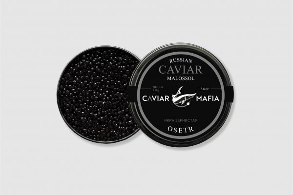 Разработка этикетки для бренда CAVIAR MAFIA